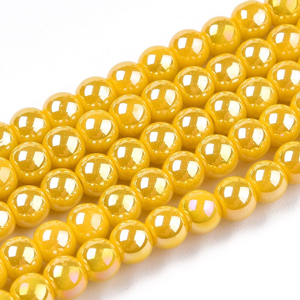 Cristal redondo amarillo 4mm