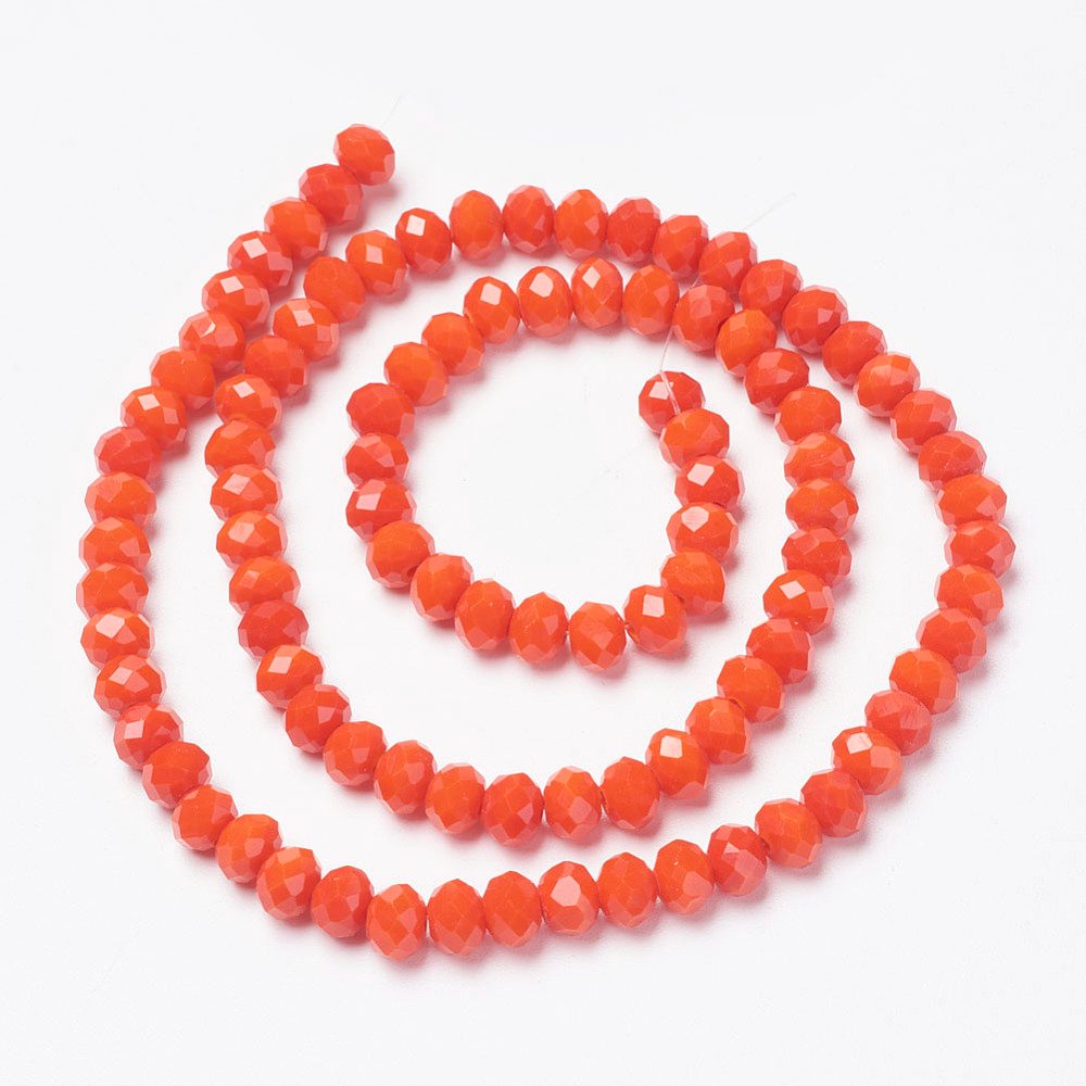 Cristal rojo naranja 2mm