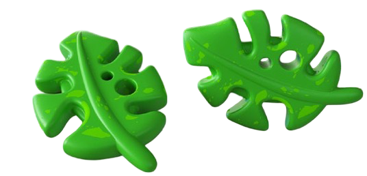 Hoja verde caucho