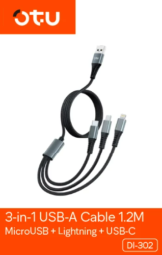 Cable multifuncional 3 en 1 OTU DL-302