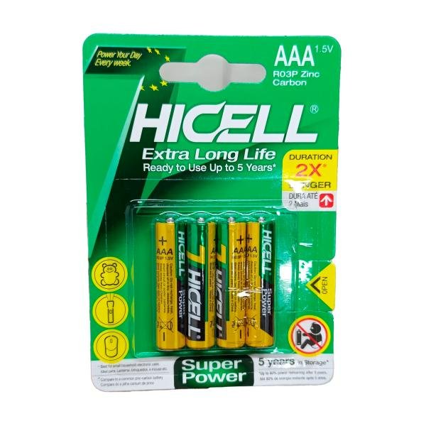 Batería AAA HICELL (paquete de 4)
