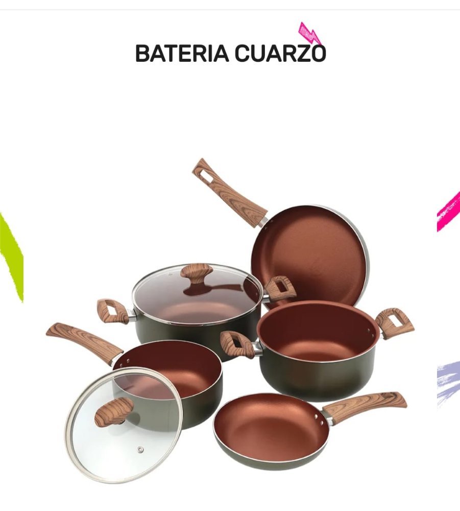 juego bateria cuarzo