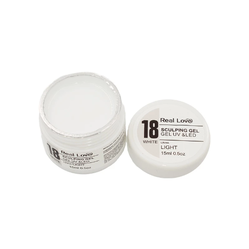 Gel de Unha Real Love 18 White Light 15ml