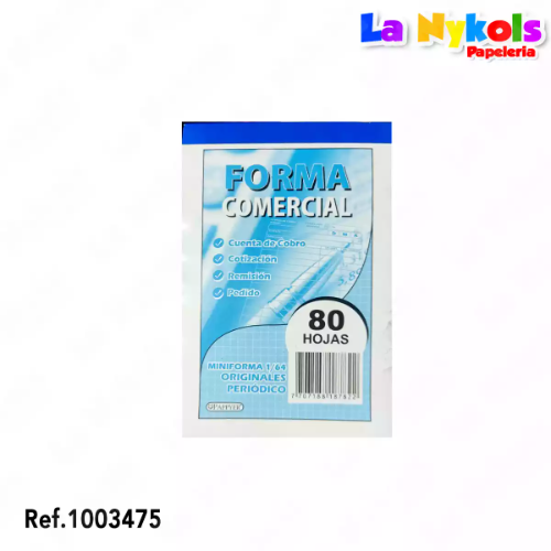 FACTURERO COMANDA 1/64 PERIODICO * 80 HJ