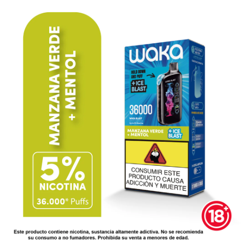 WAKA 36k Ice Blas manzana verde