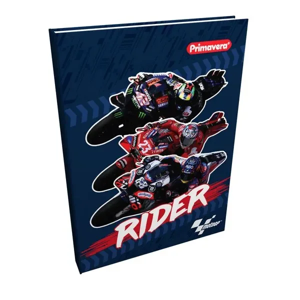 cuaderno 5 materias pasta dura moto gp primavera