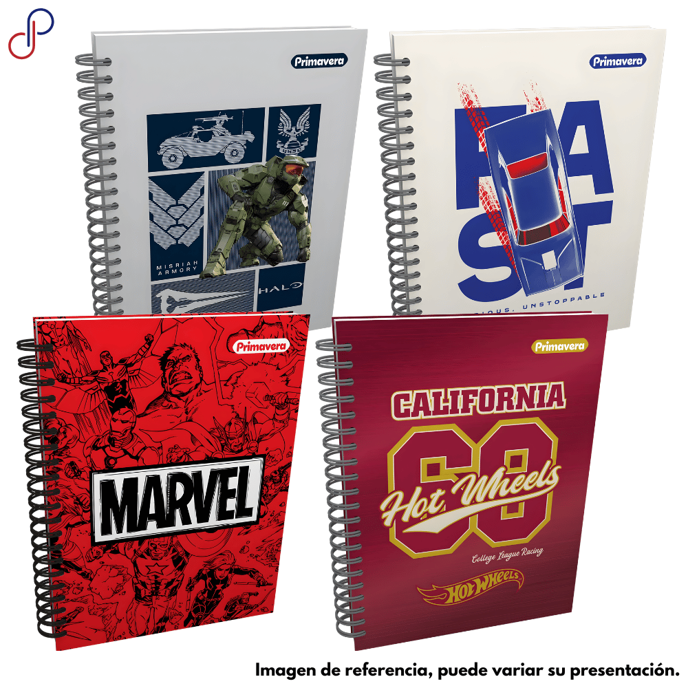 Cuaderno Primavera Argollado Grande Multimaterias 7 materias Hombre
