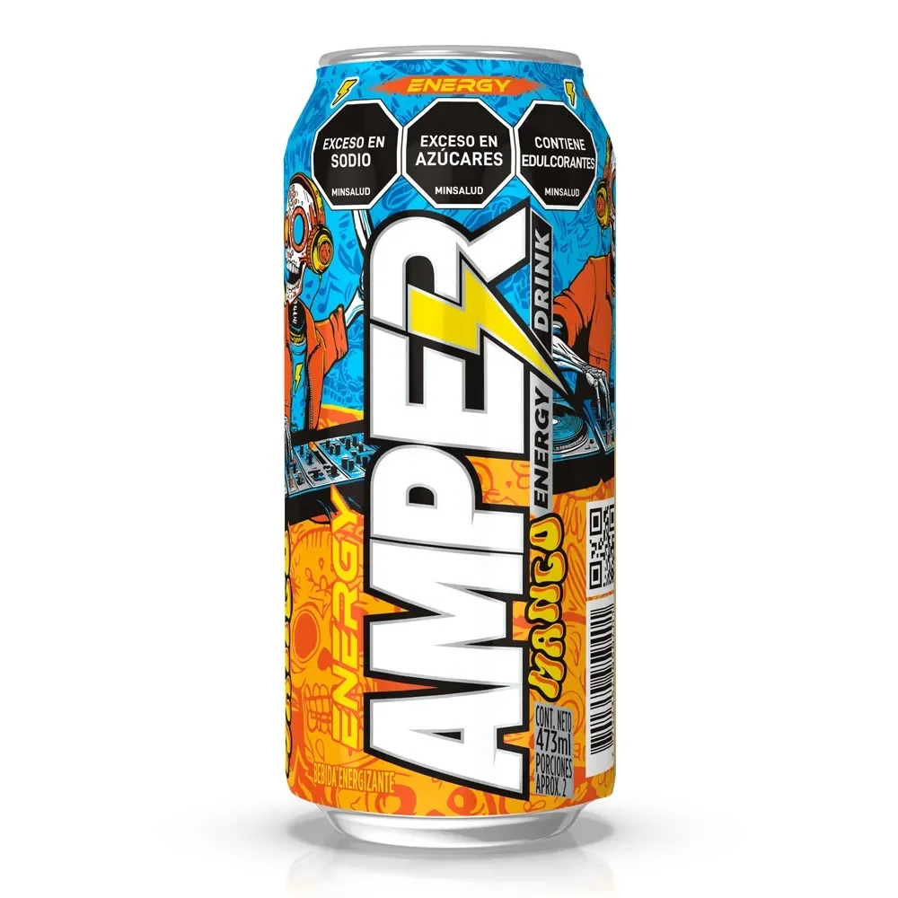Bebida Energetica Amper Mango X 473ml