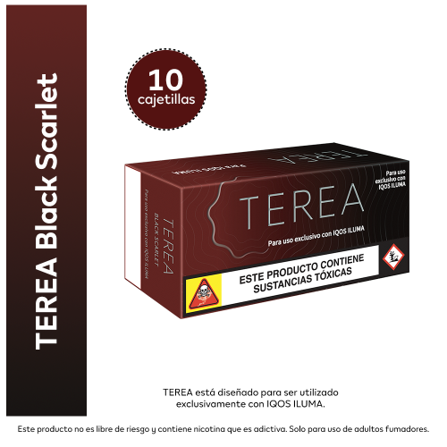 Cajetilla Terea Black Scarlet