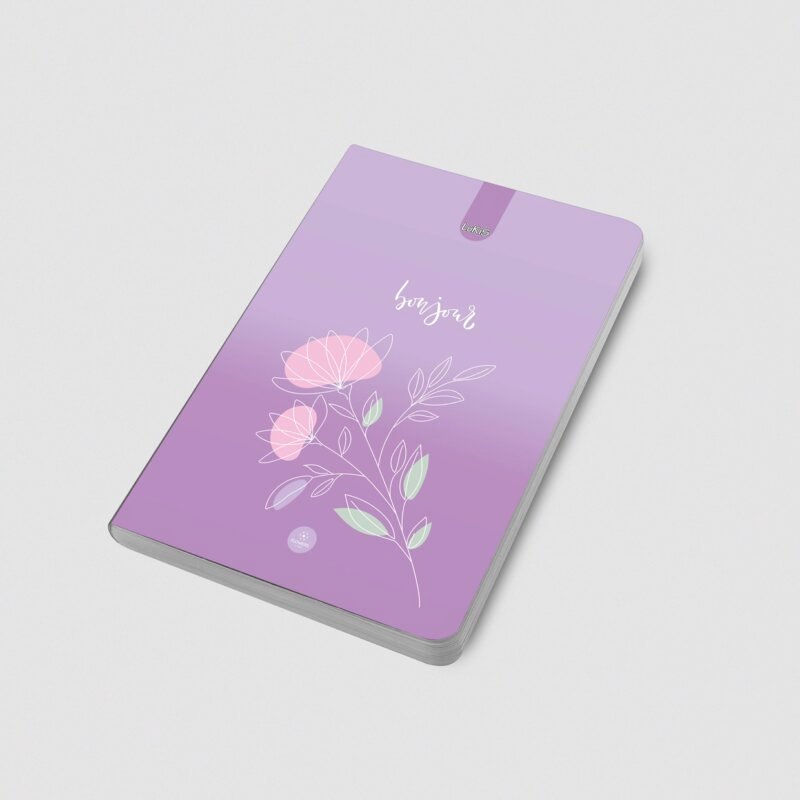 Cuaderno Cosido para Mujer Flowers | Lukis Editores pasta dura 100h