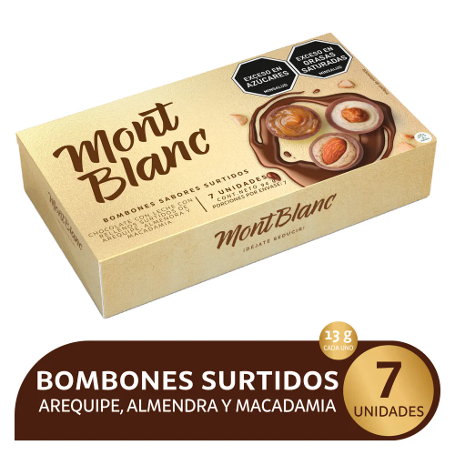 Chocolates Montblanc Estuche por 7 Bombones Surtidos
