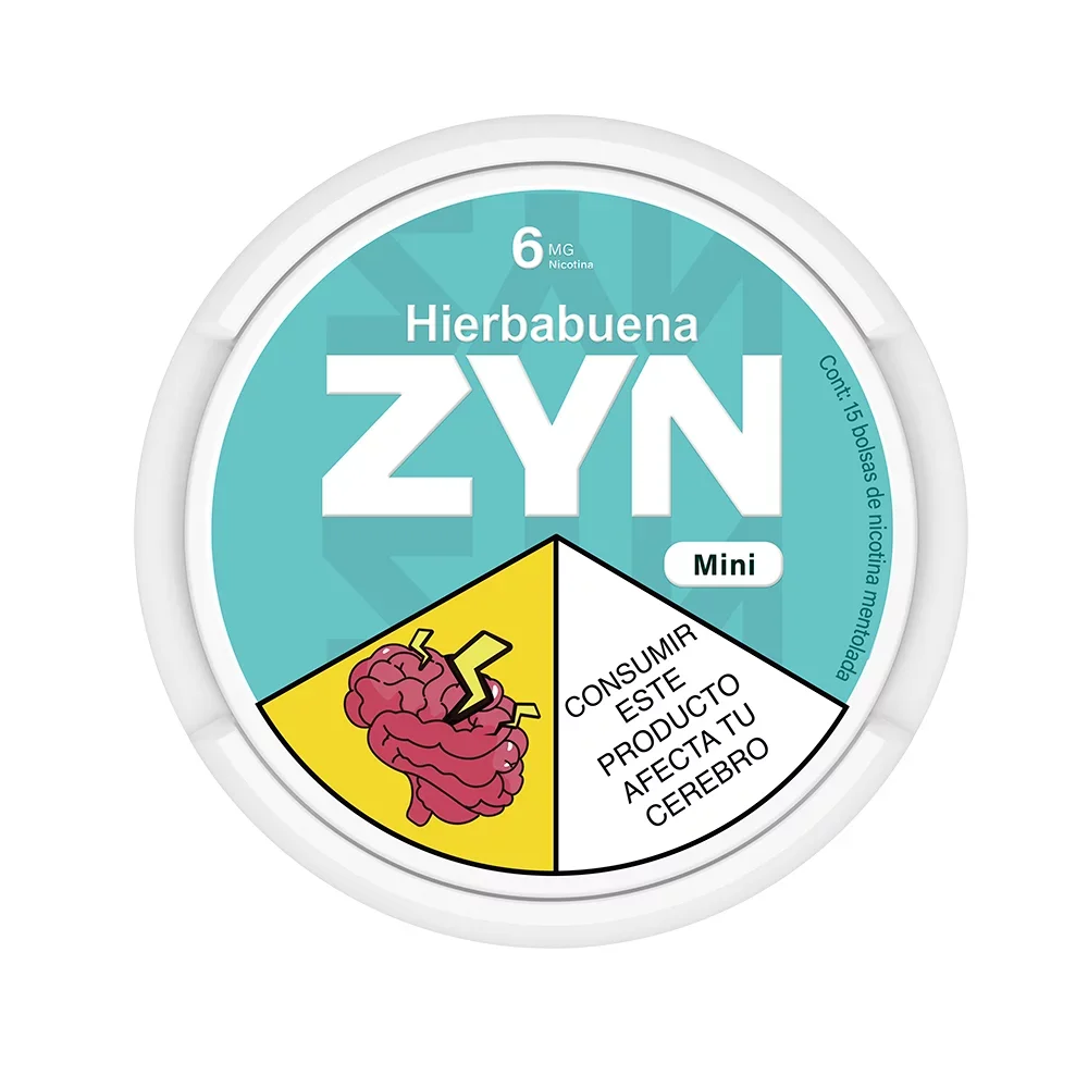 ZYN Bolsas de nicotina hierbabuena 6mg