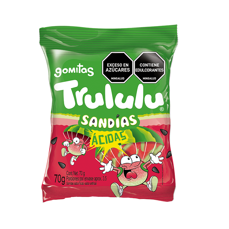 Gomas Trululu Sandias acidas x 70 g