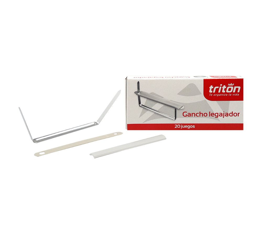 GANCHO LEGAJADOR TODO PLASTICO X 20 TRANSPARENTE TRITON