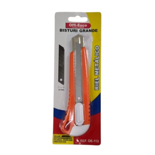 "Bisturi Grande Riel Metalico Ref Oe-113 Offi-Esco"
