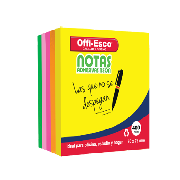 Offi-Esco Notas Adhesivas 76 mm x 76 mm OE-376