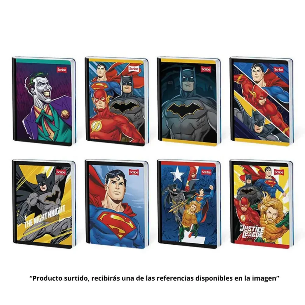 Scribe Cuaderno Cosido Liga de Justicia 50 Hojas Cuadriculado