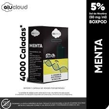 Glucloud Pod 4.000 Puffs Menta recarga