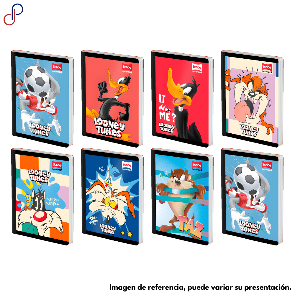 cuaderno cosido scribe master mas looney tunes 100h
