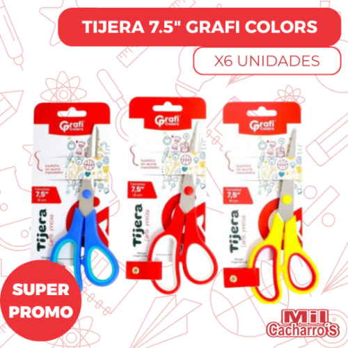 Tijera Grafi Colors 7,5"