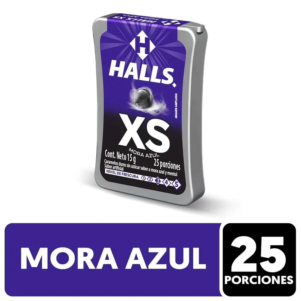DULC HALLS XS 25S MORA AZUL 15G
