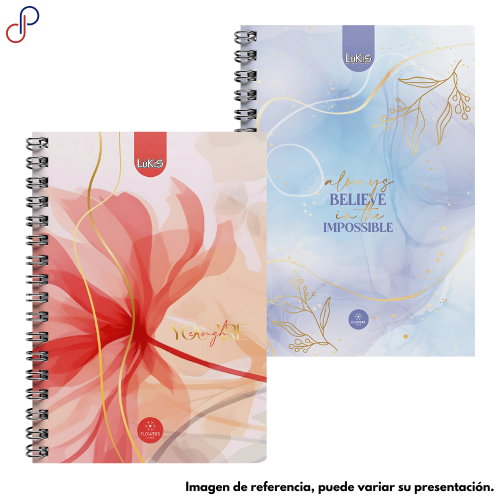 Cuaderno Lukis Argollado Flores