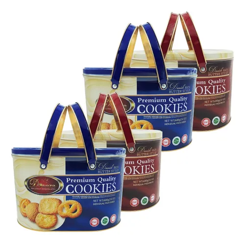 Galleta Premium Navidad Dukeza Navideñas Lata 680gr