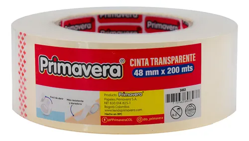 Cinta Transparente Primavera 48 Mm. X 200 Mts