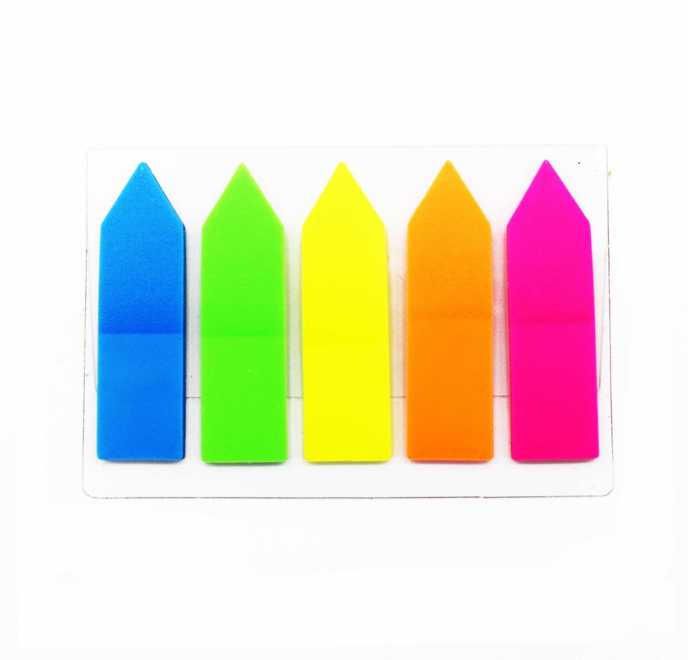 Banderitas separadoras Grafi colors 100u 5 colores