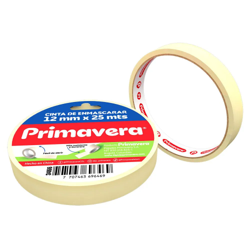 primavera cinta enmascarar 12mmx25m