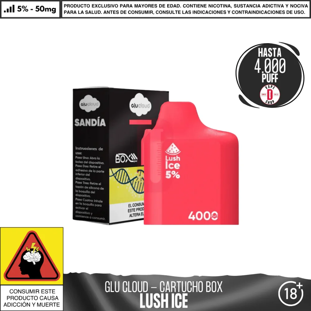 Glu Cloud - Pod BoxPod 4000 PUFF
