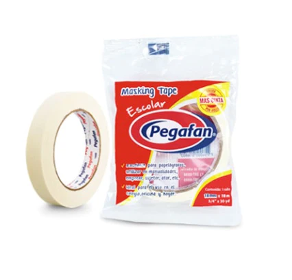 Cinta Masking Tape Escolar Pegafan (36mm X 18 M /20 Yd)