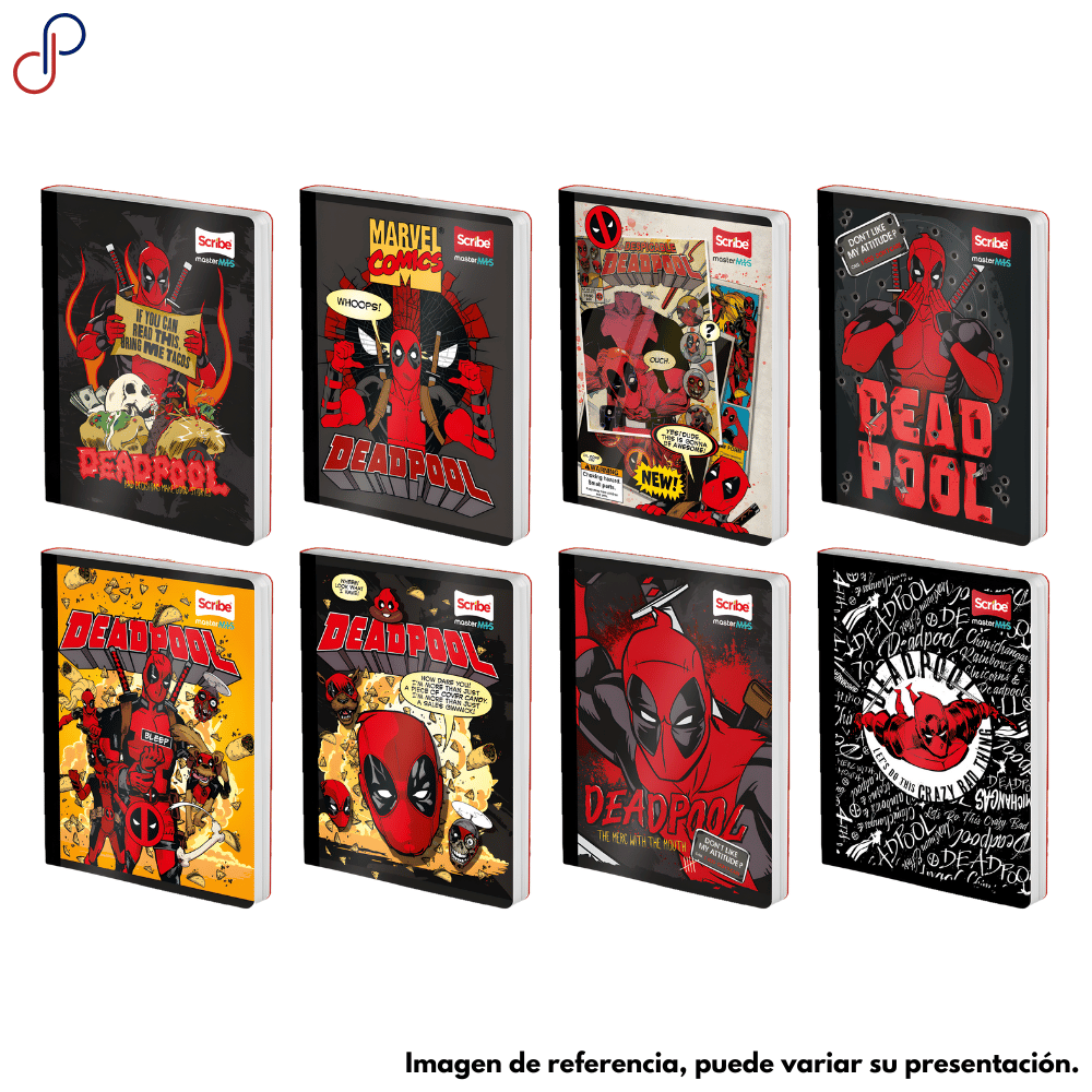 cuaderno scribe master mas dead pool 50h cosido