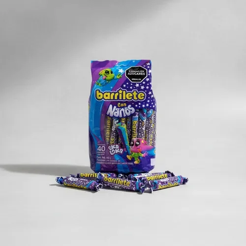 Super Barrilete Barra De Caramelo Con Nanos