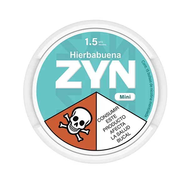 ZYN Bolsas de nicotina hierbabuena 1.5mg