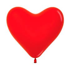 Sempertex Corazon Rojo R12 Globos X 12