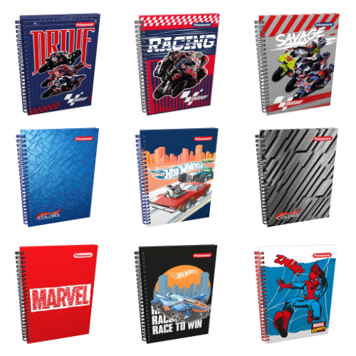 Cuaderno Argollado Pasta Dura Pequeño 85-80 Masculino Primavera  argollado