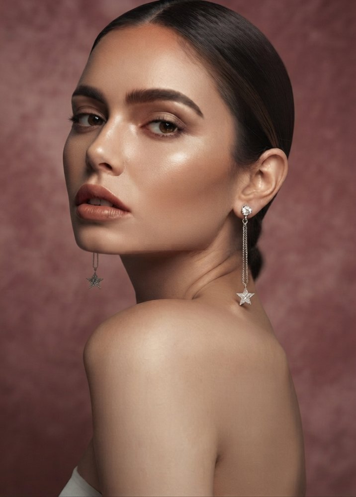 Aretes de estrellas largos