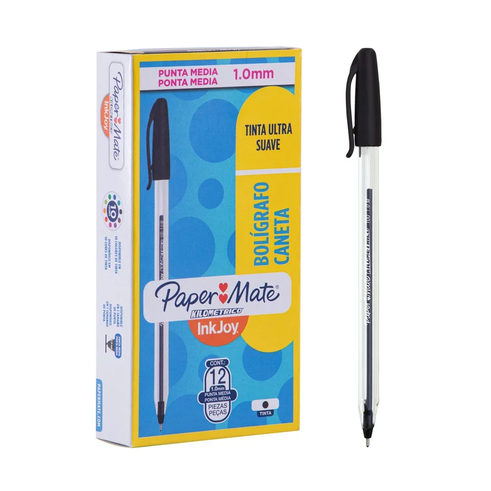 BOLIGRAFO PAPER MATE KILOMETRICO 100 NEGRO