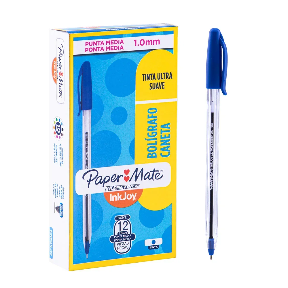 BOLIGRAFO PAPER MATE KILOMETRICO 100 AZUL
