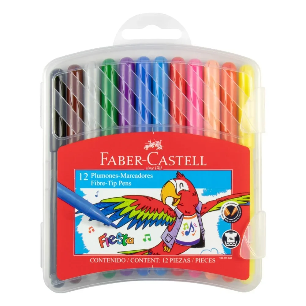 MARCADORES EN ESTUCHE FABER CASTELL 555316 PLASTICO