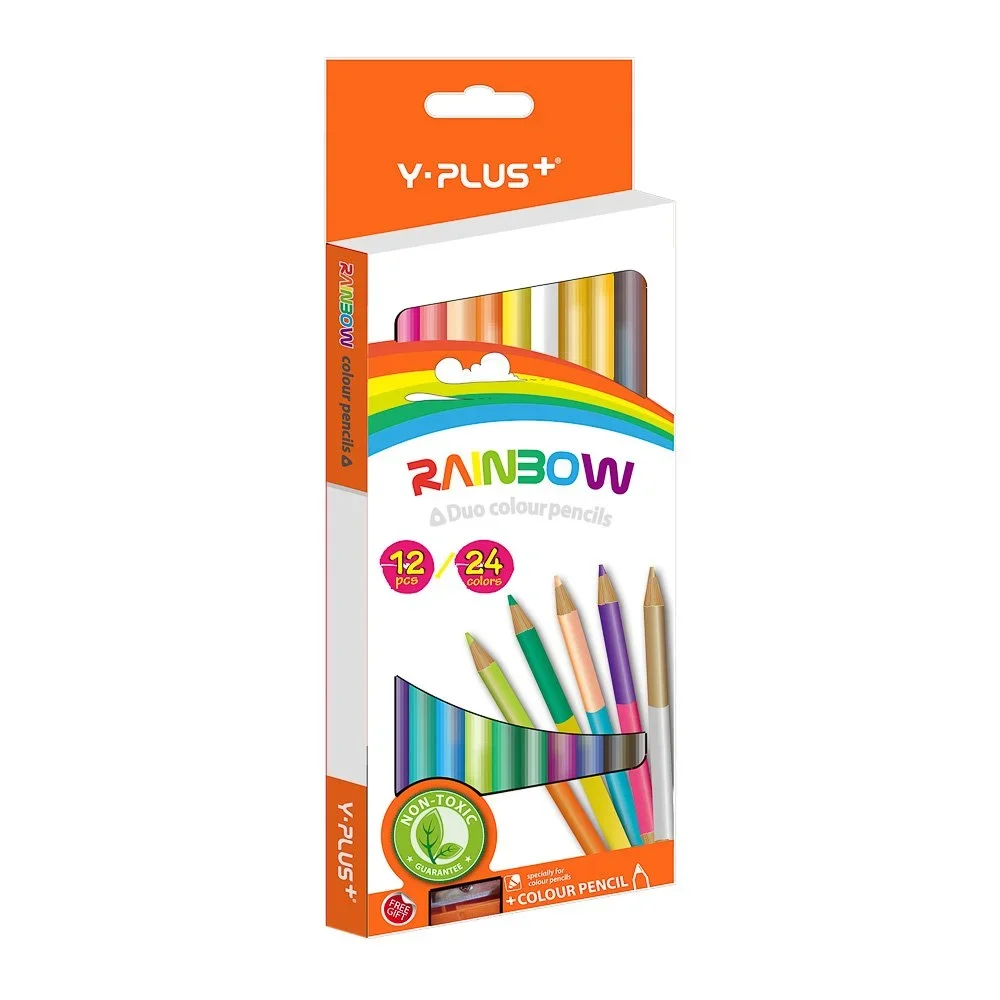 CRAYON DE MADERA Y-PLUS PC1209 BICOLOR 12-24