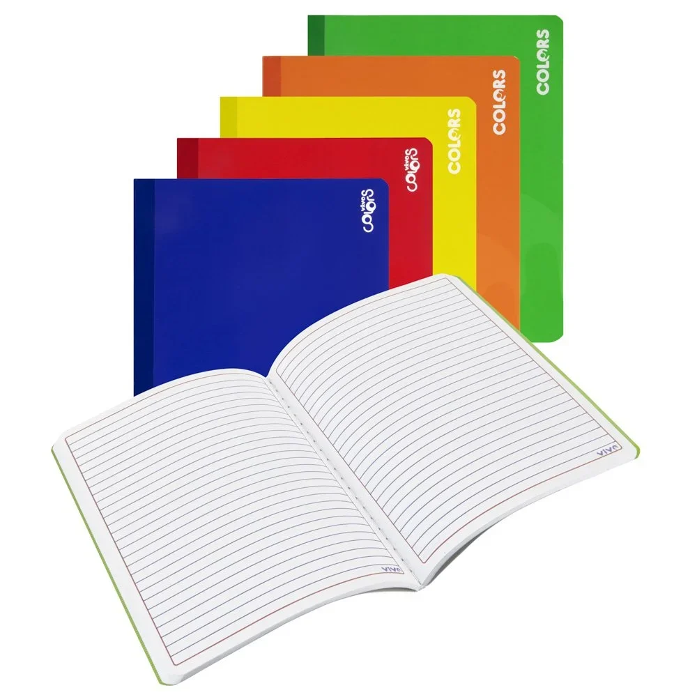 CUADERNO COSIDO VIVO 100HOJAS GRANDE DE LÍNEA