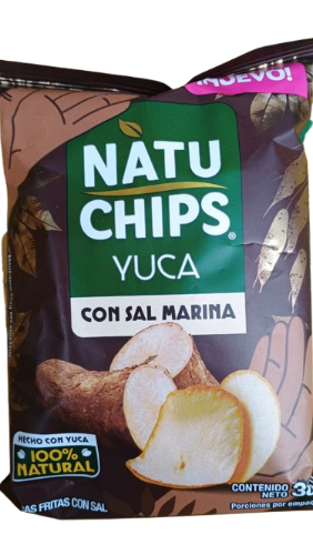 Natuchips Yuca Con Sal Marina 38g