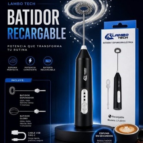 Batidor de cafe con USB