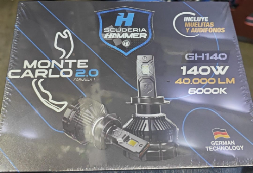 9005 HAMMER LUZ LED MONTE CARLOS 140W 40.000