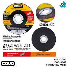 DISCO CORTE METAL 4 1/2" COVO