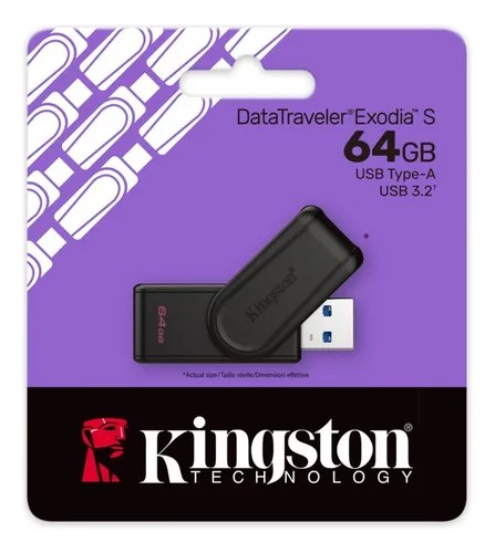 PENDRIVE 64gb KINGSTON USB 3.2 EXODIA
