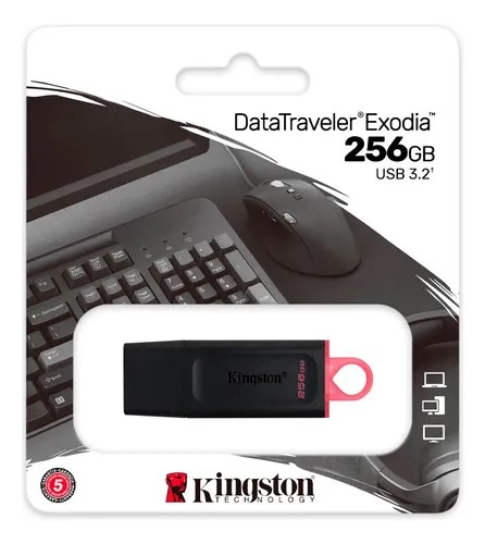 PENDRIVE 256GB KINGSTON USB 3.2 EXODIA