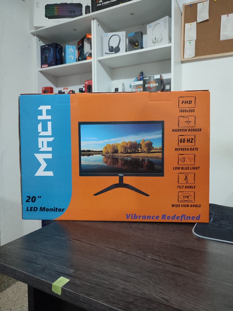MONITOR MACH 20" LED 1600X900 VGA+HDMI